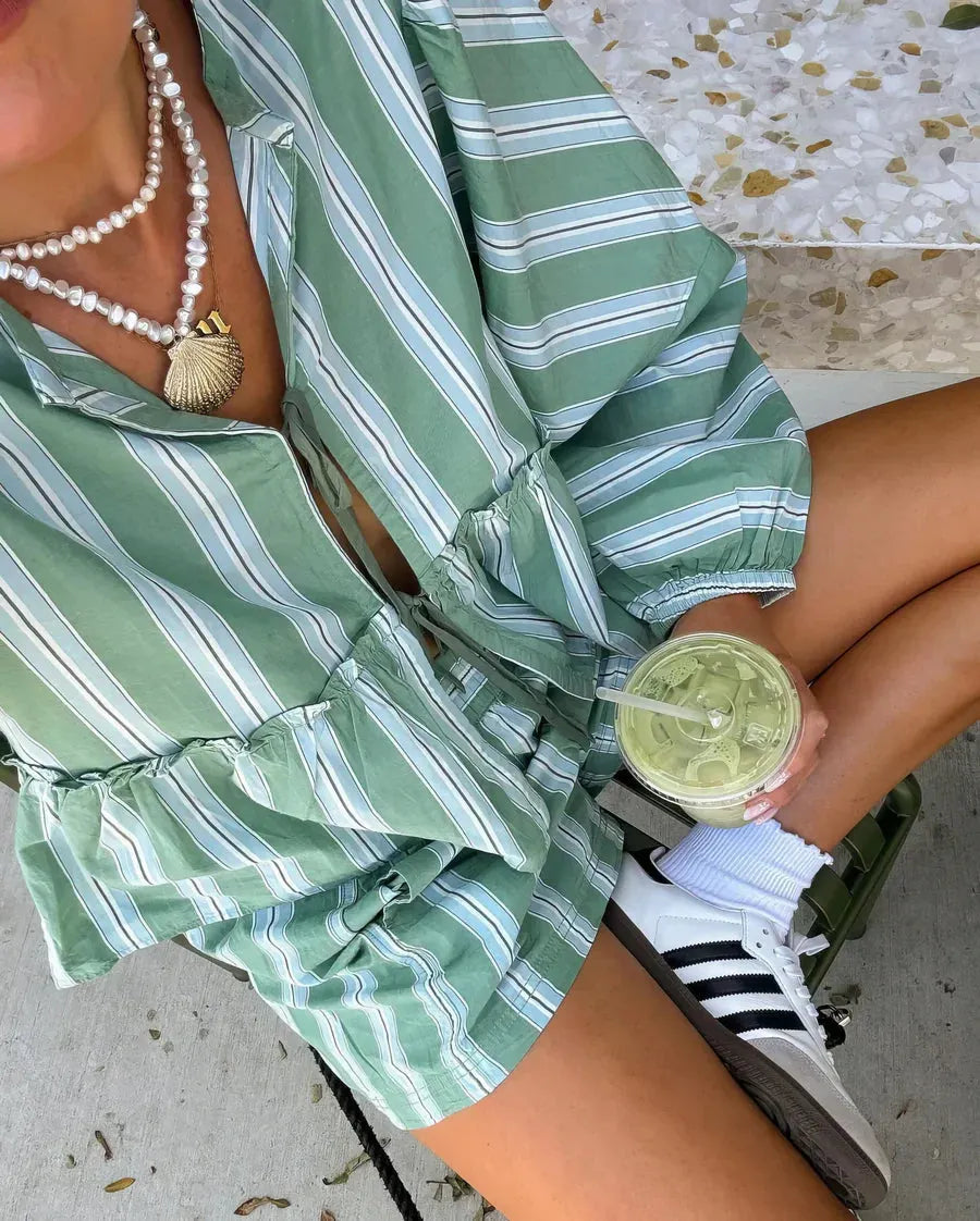 Samira - Lightweight Striped Summer Set