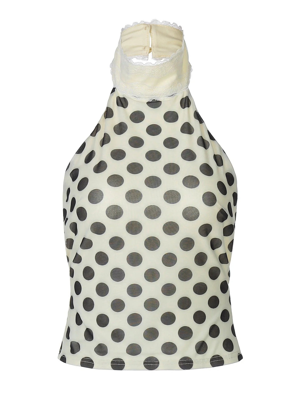 Polka Dot Halter Neck Top