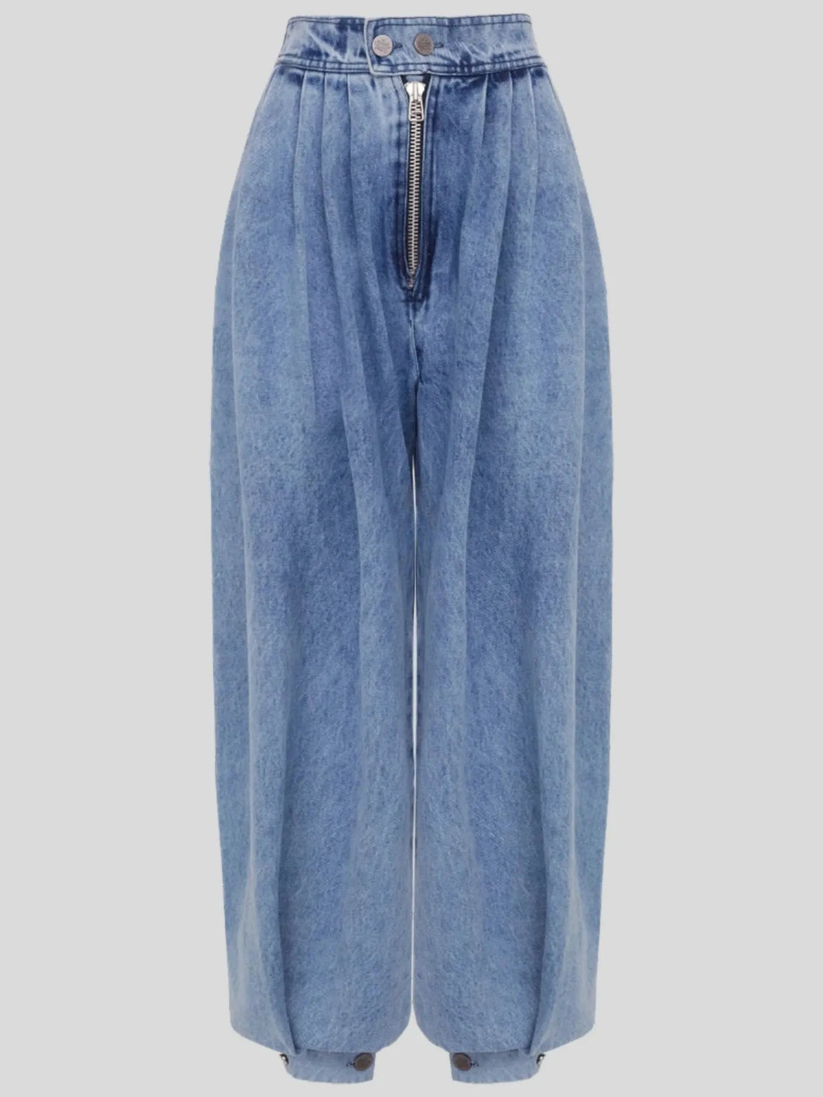 Y2k High-waisted And Tapered Legs Balloon Pants Jeans