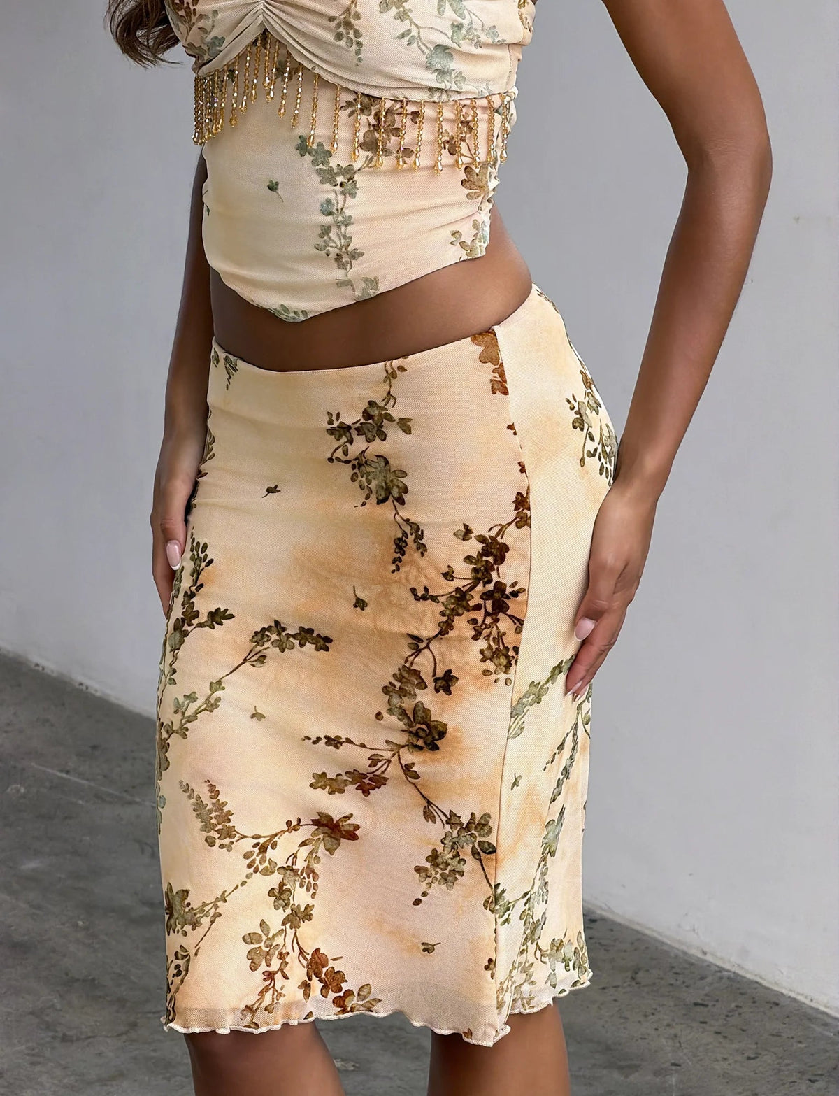 Eleonora Burnout Fringe Midi