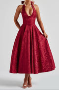 Valentina Midi Dress - Red