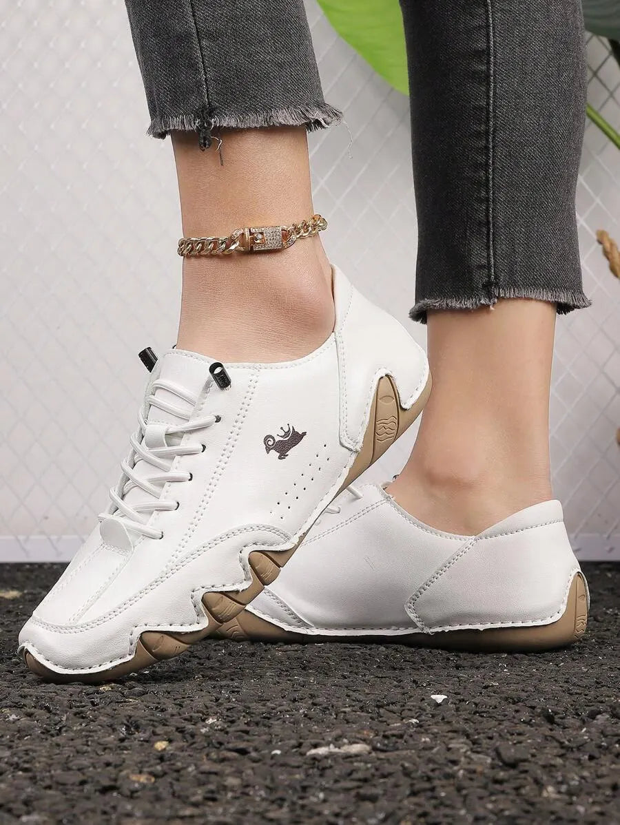 Handmade Women’s Casual Sneakers - Fall-Winter Octopus Design Fitness & Cross-Training Shoes with Anti-Slip Outsole