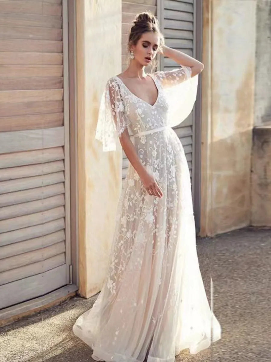 Wedding Dress Applique Formal Dress Maxi Dresses