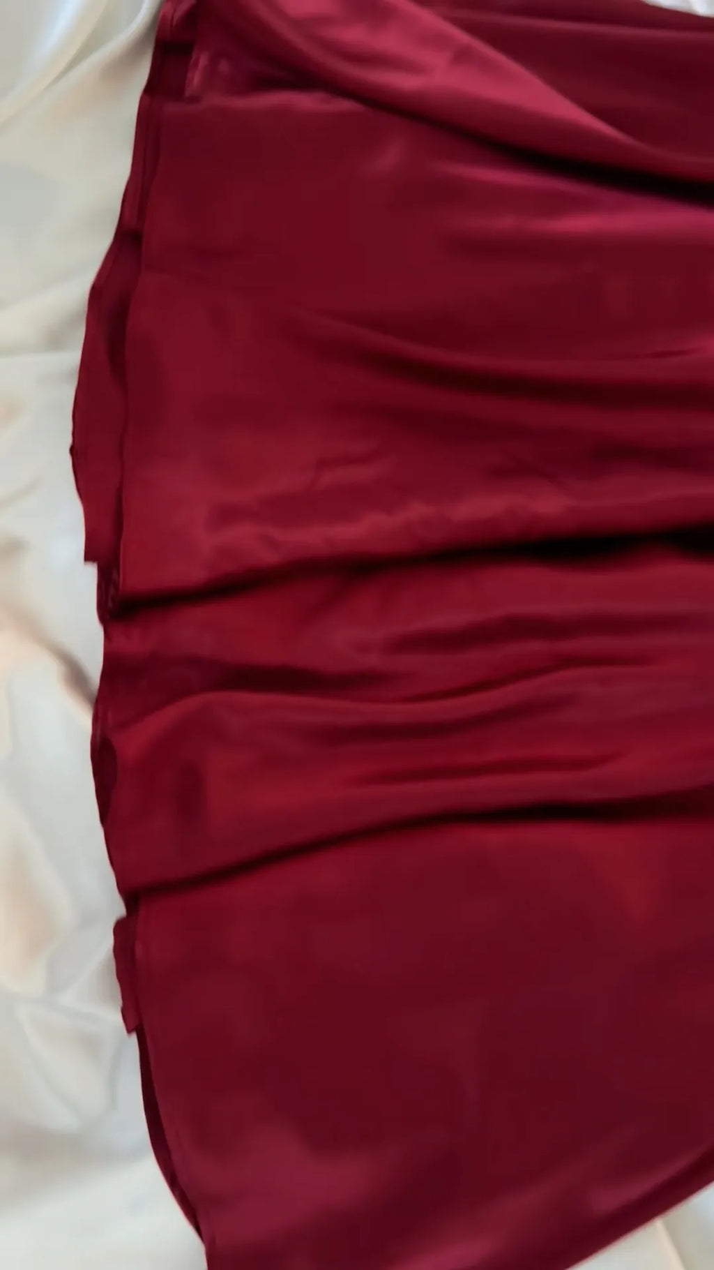 Elegant Women's V-Neck Satin Dress with Beading