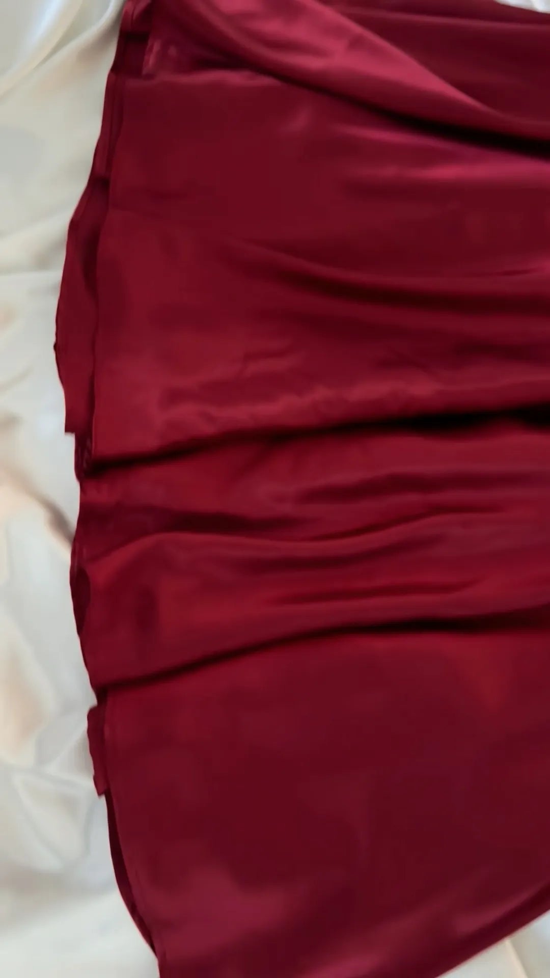 Elegant Women's V-Neck Satin Dress with Beading