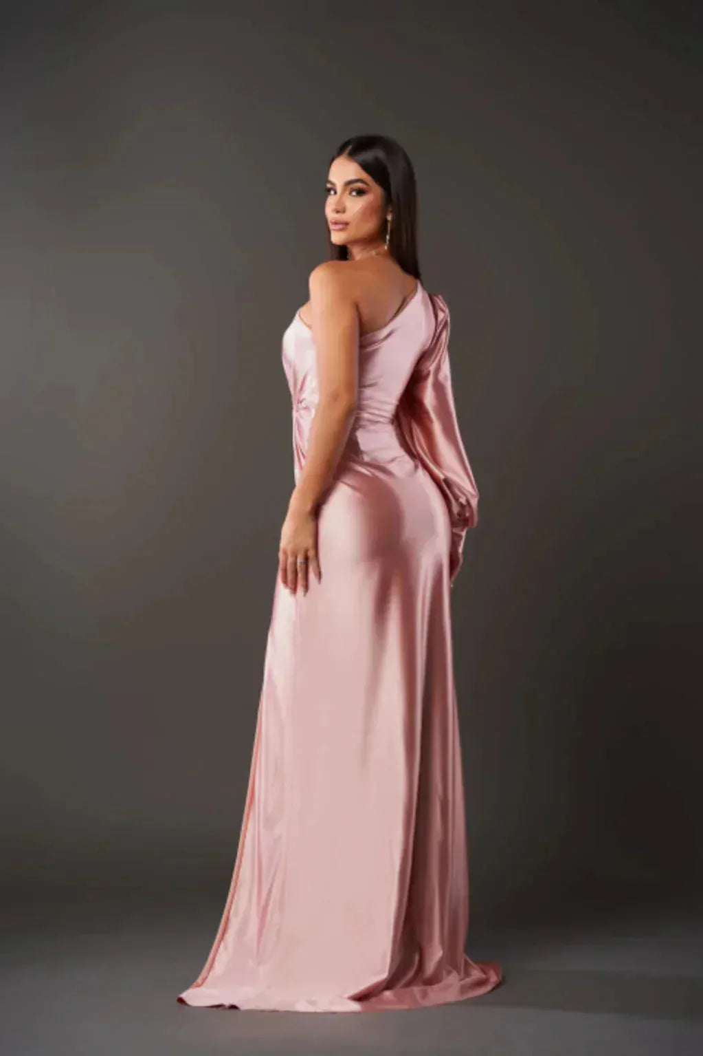 Women's Elegant Gala Maxi Dress with One Shoulder and Split