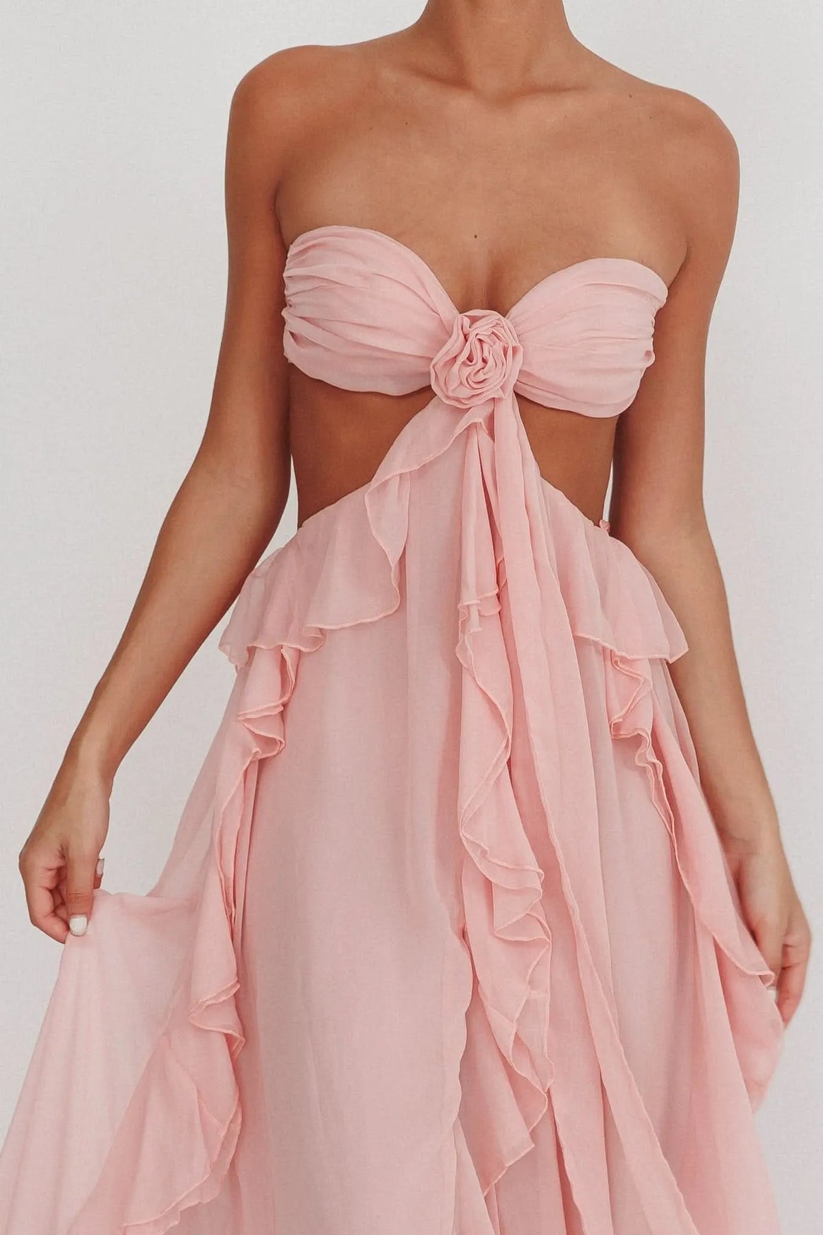Sally Ruffle Maxi Dress