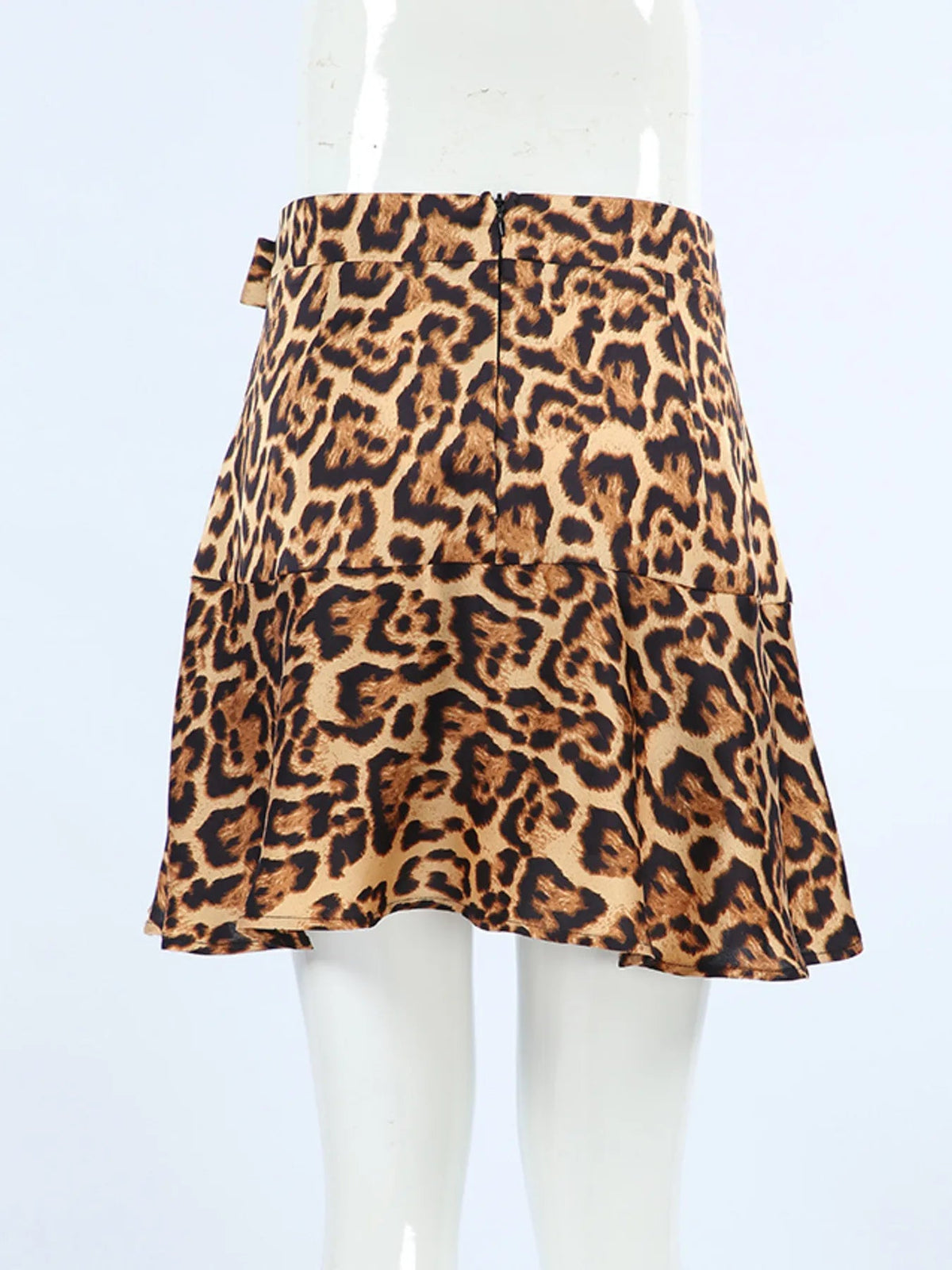 Leopard Print Mini Skirt for Women