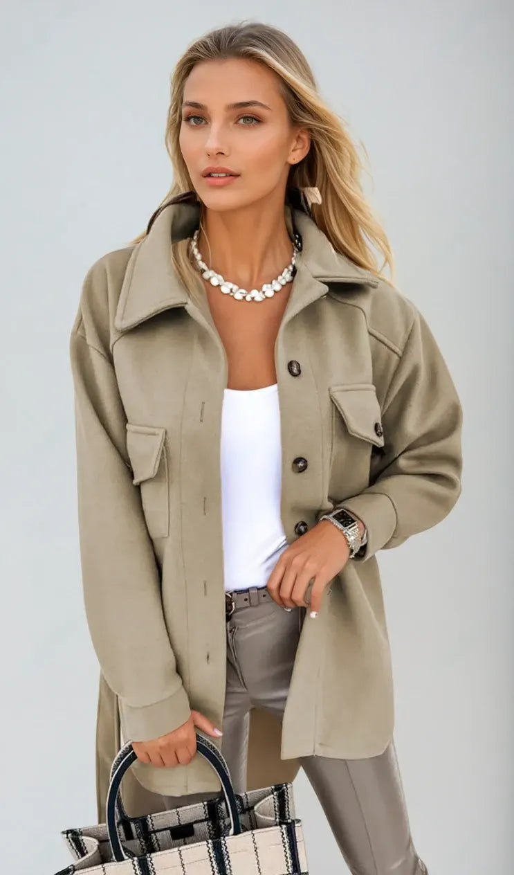 Dena - Trendy Lightweight Women's Jacket with Buttons