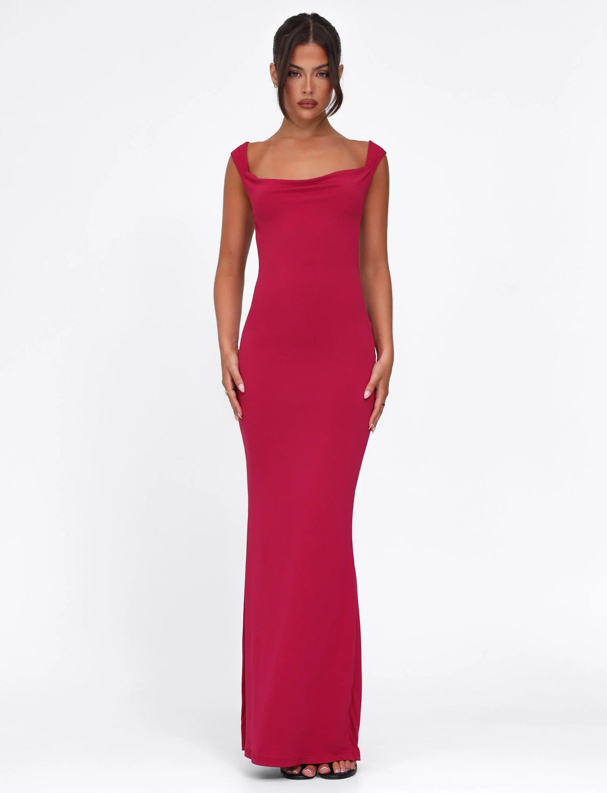 Sasha Satin Bow Maxi Dress