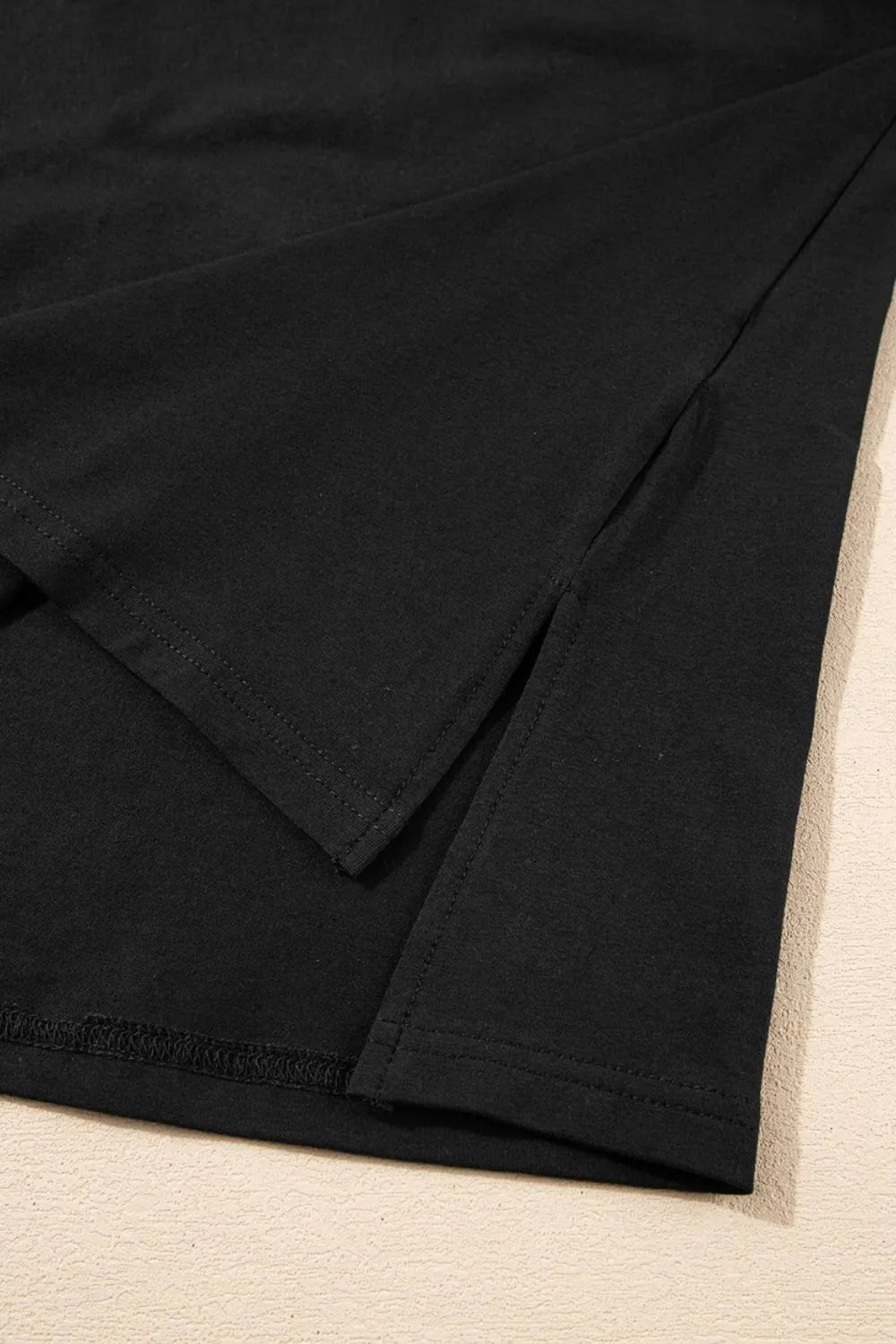 T-Shirt Oversized Top Everyday Casual Hi Low Hem Boho