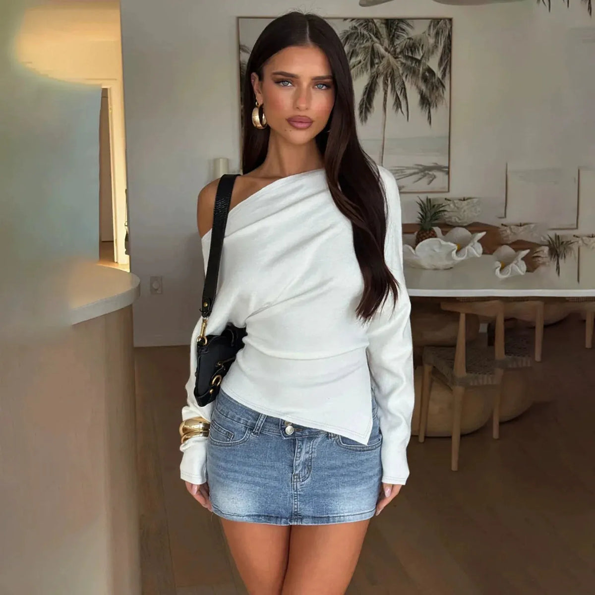 Demiyah Asymmetric One Shoulder Top