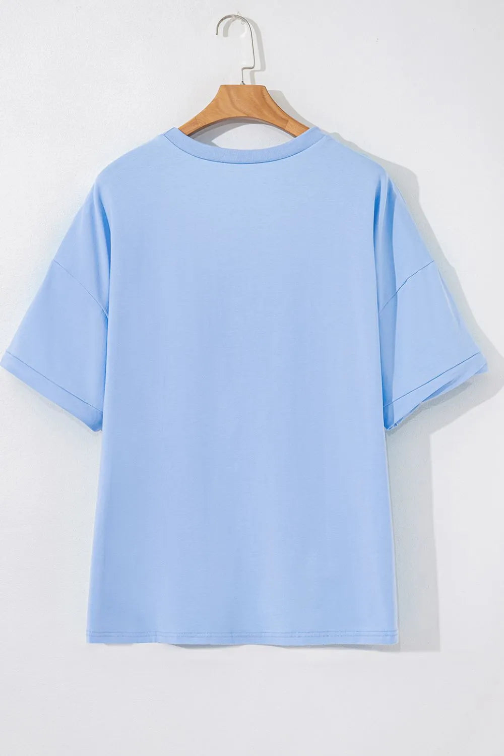 T-Shirt Oversized Top Everyday Casual Hi Low Hem Boho