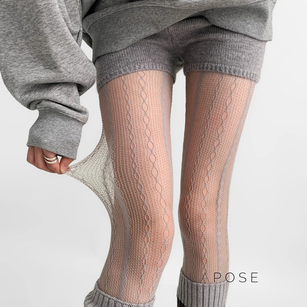 Nalia Vintage Hollow Stockings