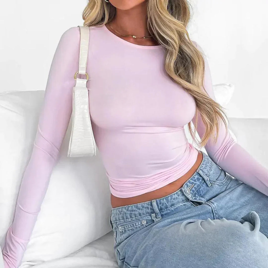 Basic Long Sleeve Top for Women