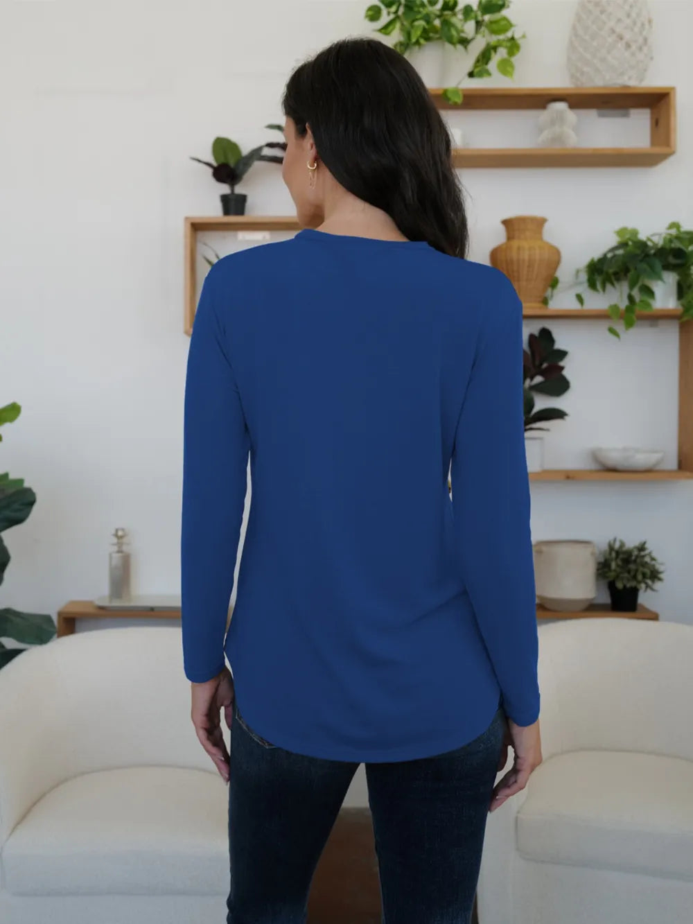 Tunic T-Shirt Top Stretch Everyday Casual Comfort Chic