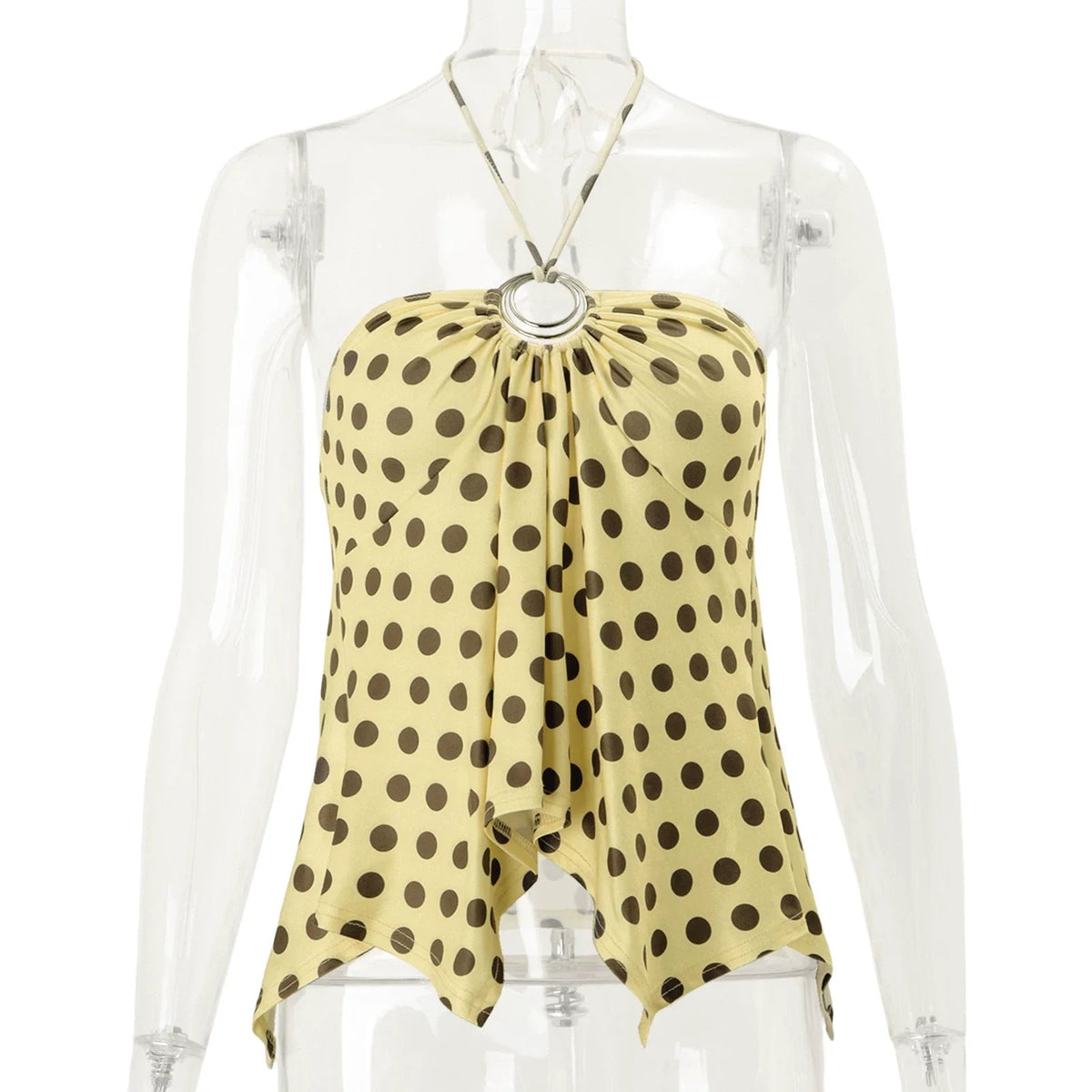 Ellaina Polka Dot Halter Top