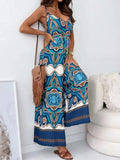 Boho V-Neck Wide Leg Jumpsuit