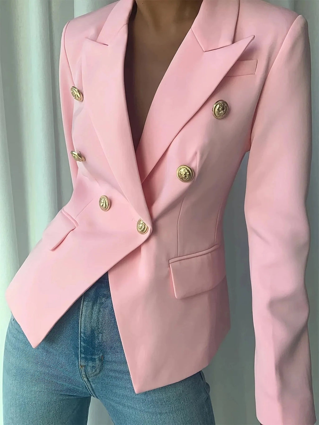 Blazer Lapel Collar Workwear Casual Chic Modern Trendy