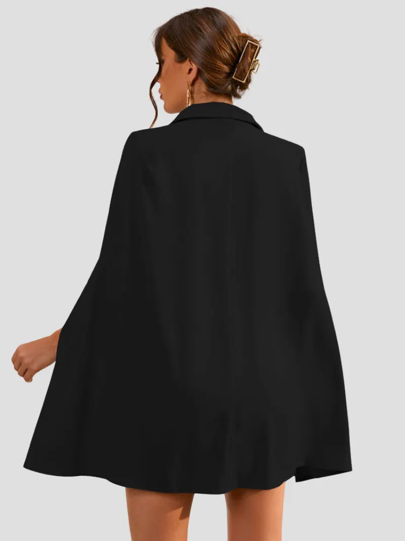 Aurora - Elegant Cape Blazer Dress