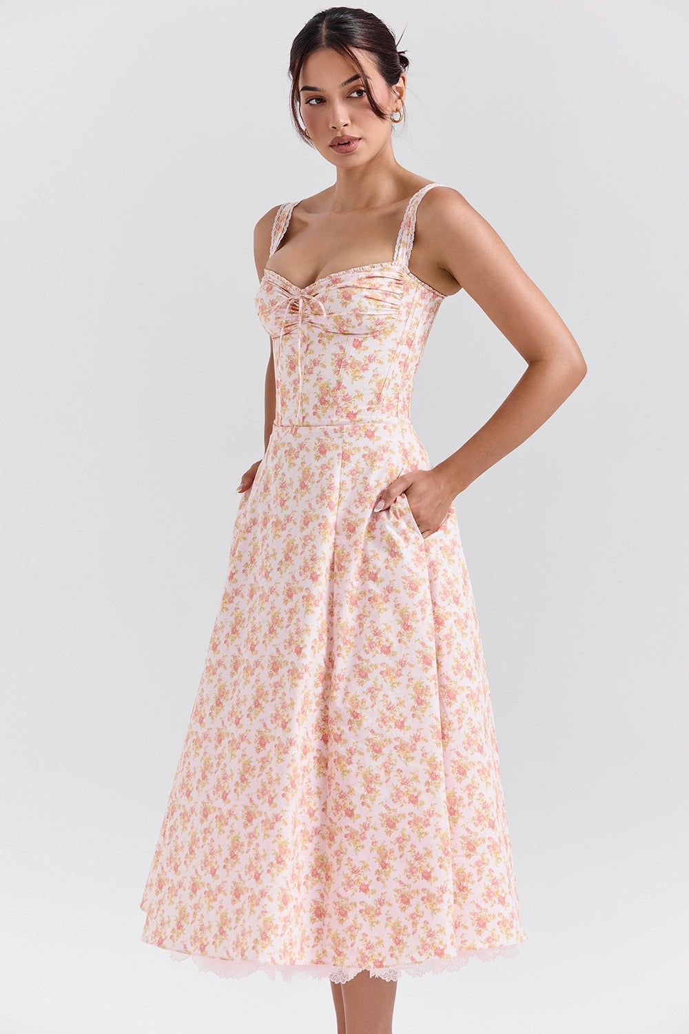 Seraphina Sweetheart Midi Dress