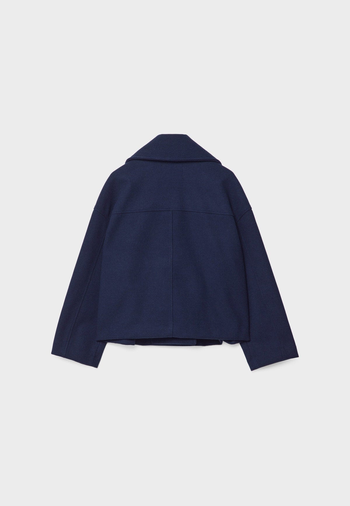 Jitske - Chic Short Peacoat with Double Button Closure