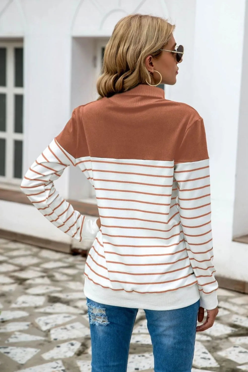Sweater Striped Confetti Knit Chunky Cozy Winter Fashion