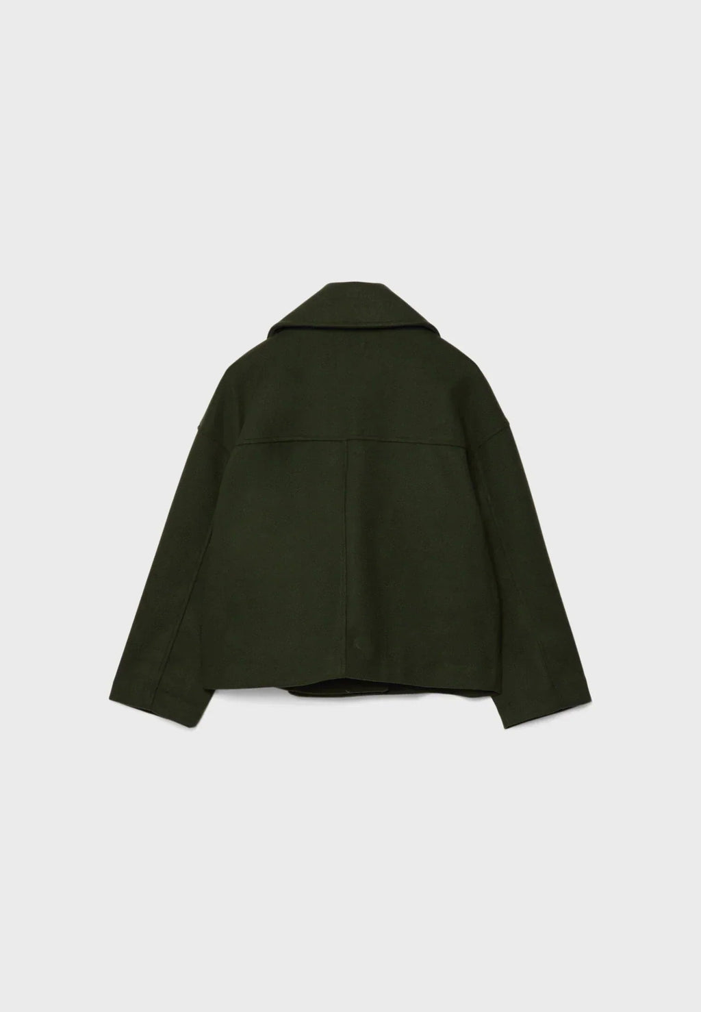 Jitske - Chic Short Peacoat with Double Button Closure