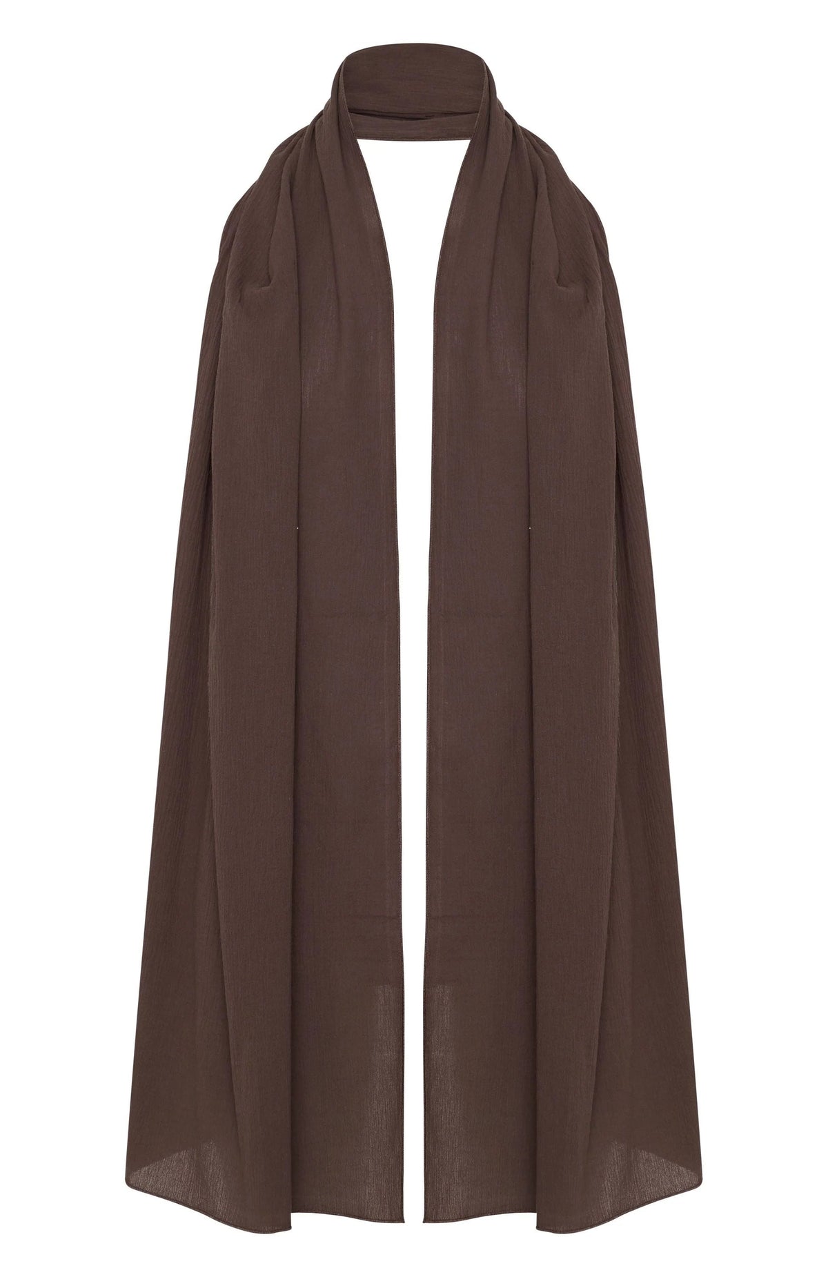 Kenadi Sheer Chocolate Statement Scarf