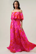 Maria Ruffle Maxi Dress