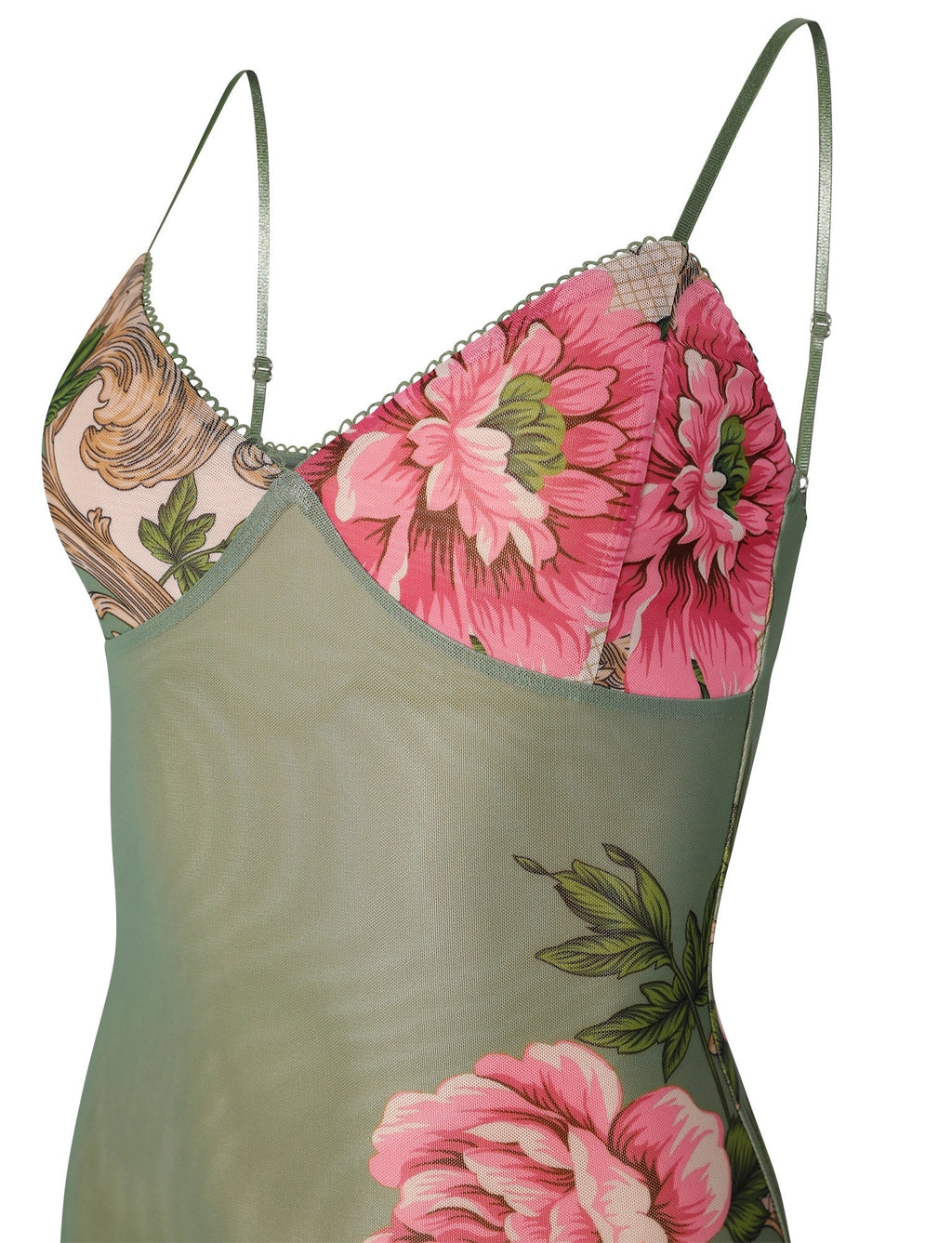 Arlette Radiant Floral Maxi Dress - Green