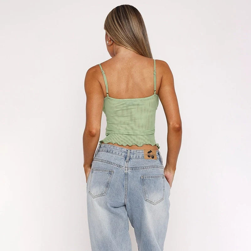 Lace V-Neck Camisole Top