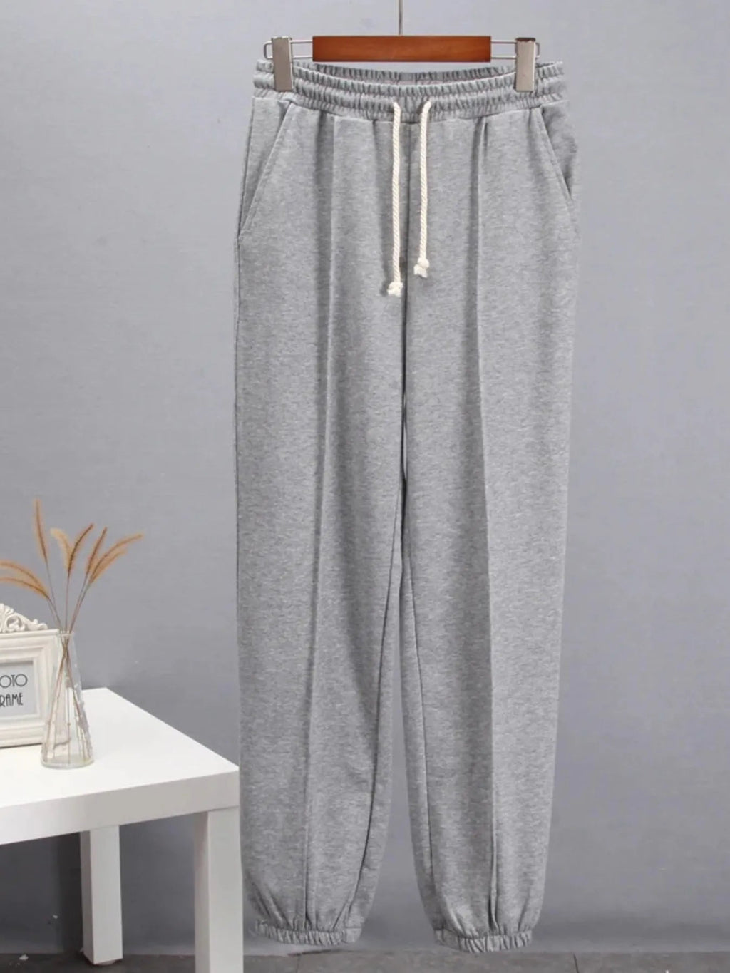 Jogger Pant Drawstring Tapered Leg Casual Chic Holiday