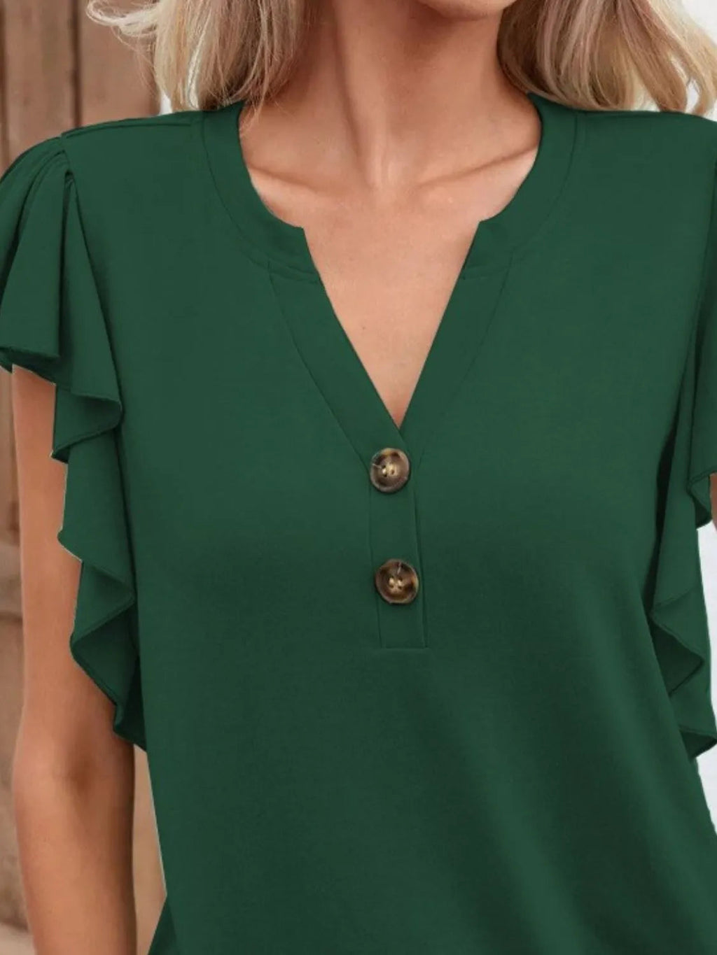 Blouse Top Elegant Chic Boho Ruffle Cap Sleeve Cocktail