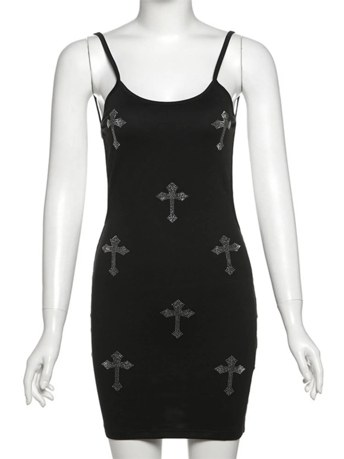 Cross Backless Camisoles Mini&Short Dresses