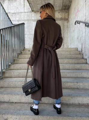 Warm Trench Coat with Belt for Women | Winter
