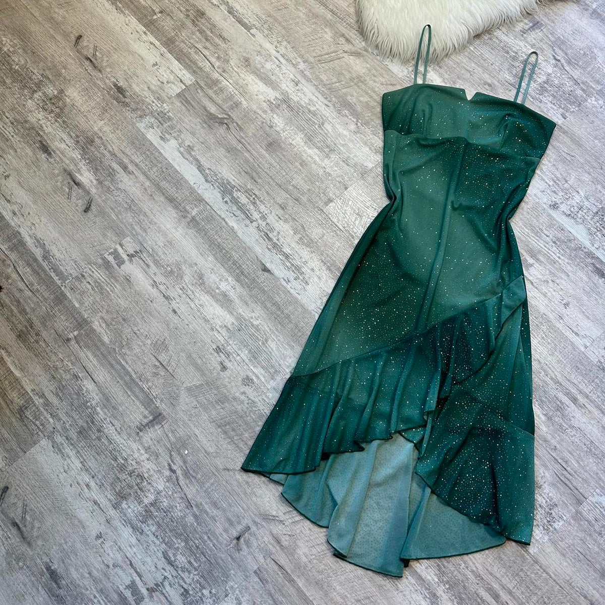 Moss Green Fairy Homecoming Dress Yk Sparkly Mini Flowy Ruffle Short Chiffon Ball Gown Evening Gown Party Dress