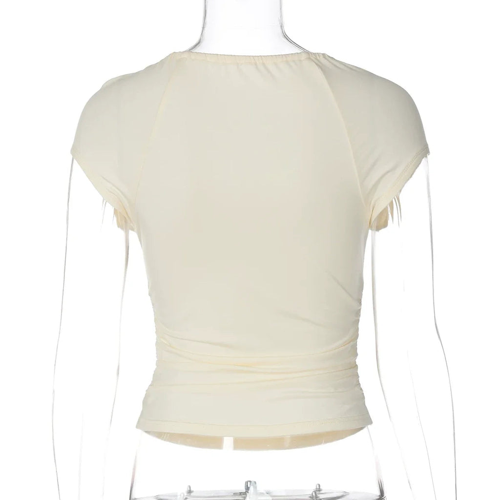 Ryan Cut-Out Tie Front Tee
