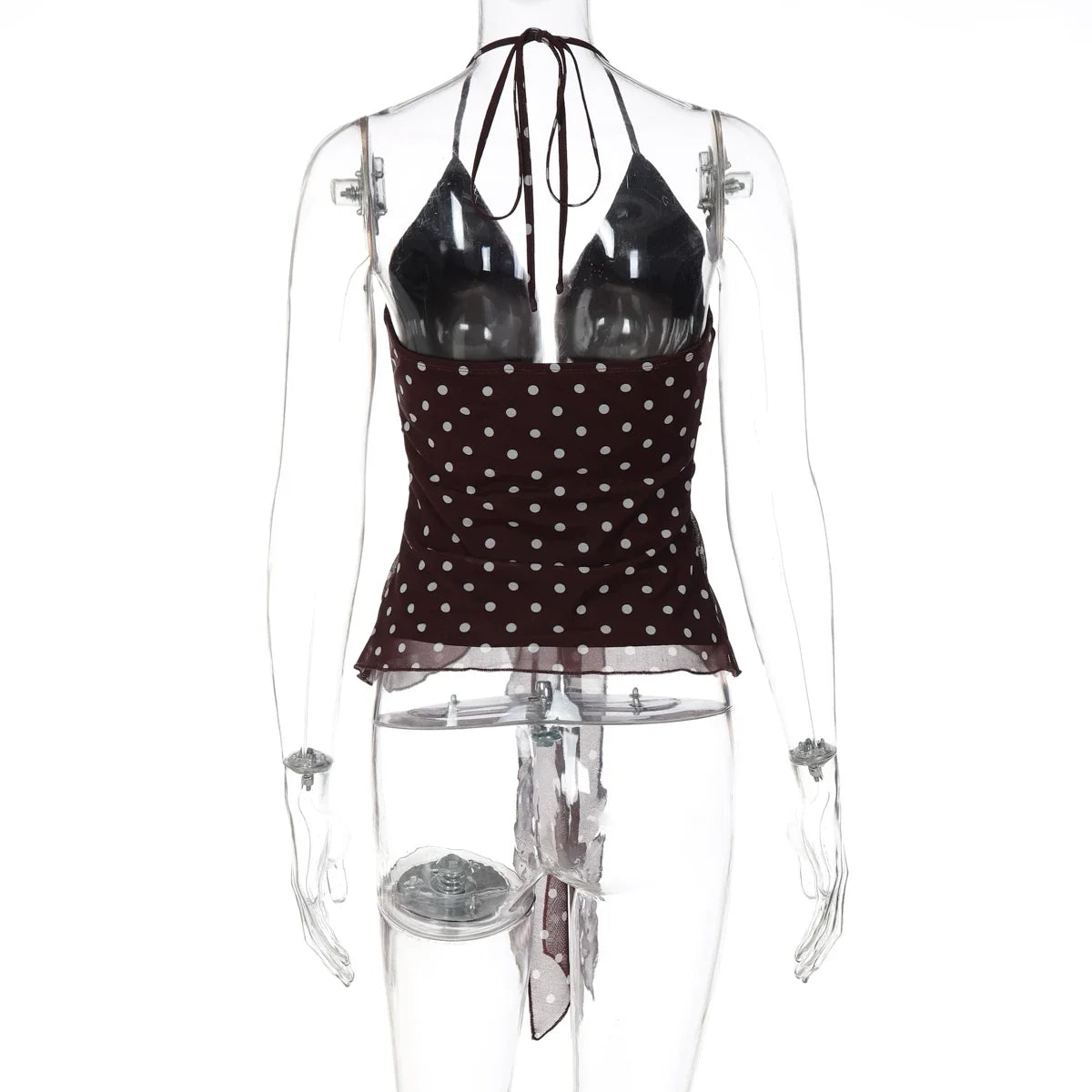 Annslee Polka Dot Halter Top