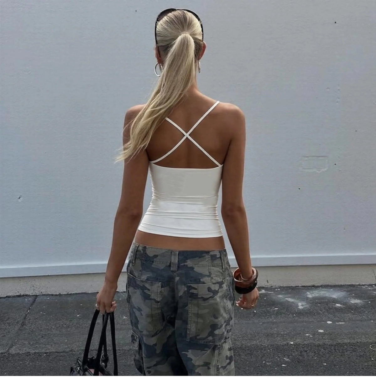 Backless U-Neck Camisole Top